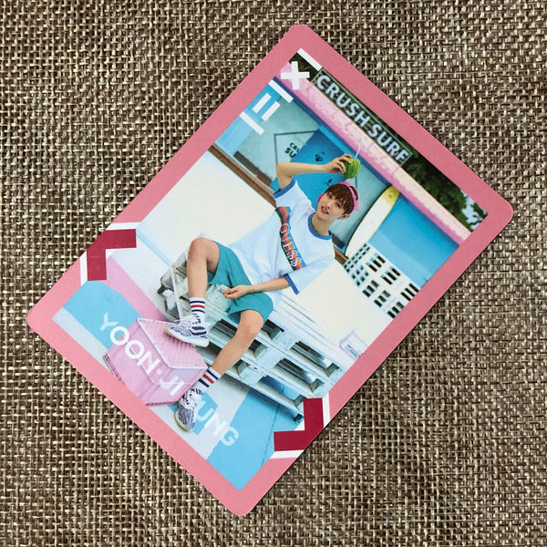 WANNA ONE YOON JISUNG [ TO BE ONE ] Official Photocard, Pink ver / New / Gift