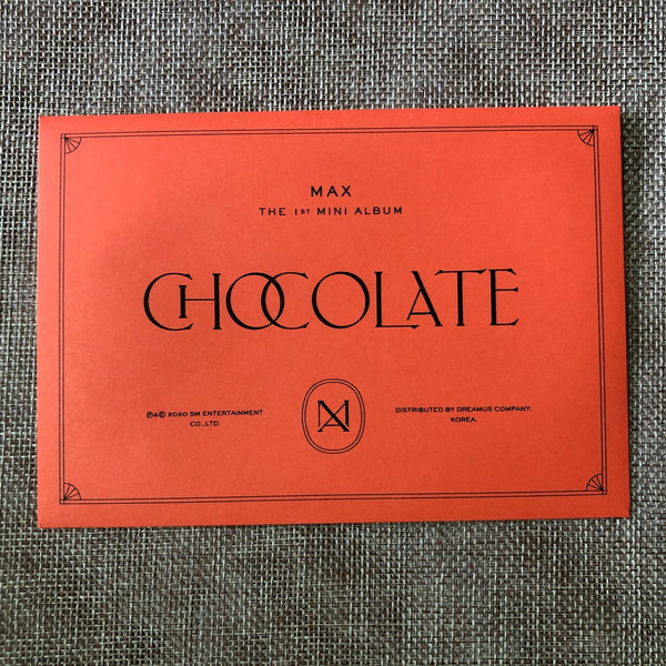 TVXQ MAX CHANGMIN [ CHOCOLATE ] Official Postcard, 1st Mini Album / New / Gift