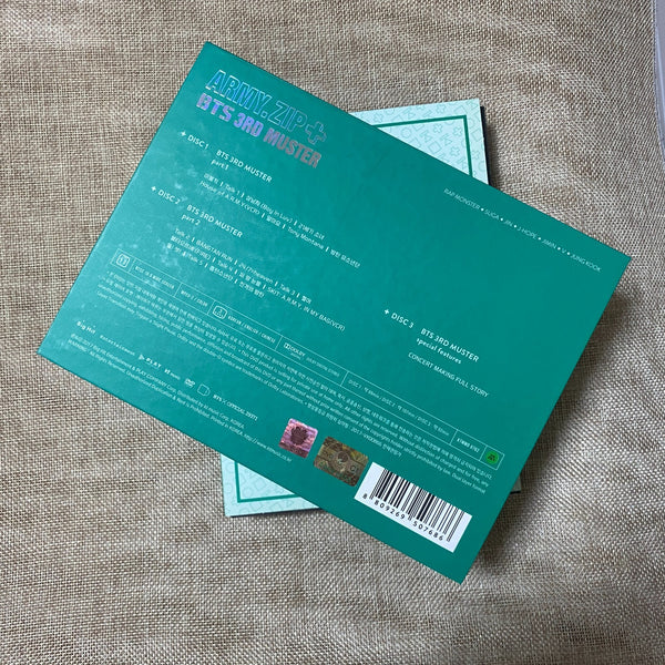 BTS 3rd Muster ARMY.ZIP DVD / 3 Disc Photobook, Story, Sticker, 2nd DVD Defectiv
