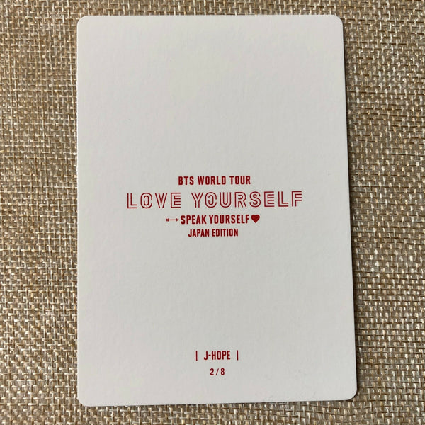 BTS J-HOPE 2/8 [Speak Yourself World Tour Japan] Official Mini Photocard / Gift