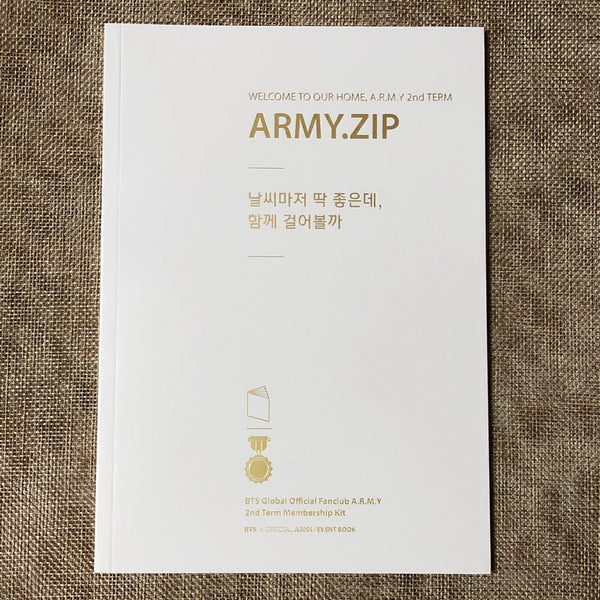 BTS [GLOBAL OFFICIAL FANCLUB 2nd ARMY MEMBERSHIP KIT] Event Photobook / Gift