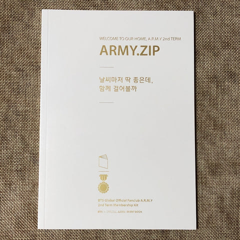 BTS [GLOBAL OFFICIAL FANCLUB 2nd ARMY MEMBERSHIP KIT] Event Photobook / Gift