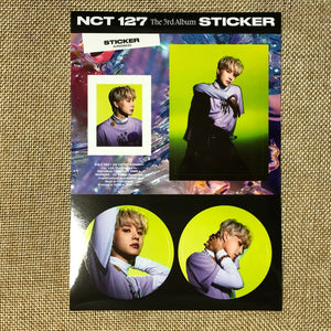 NCT 127 JUNGWOO [ STICKER ] Official Sticker, STICKY Ver / New / Gift