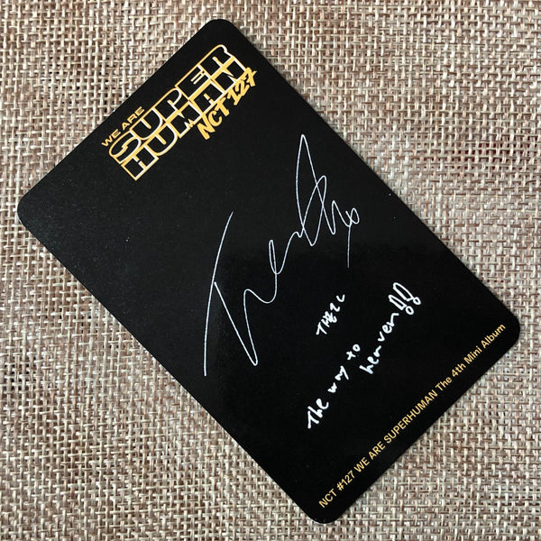 NCT 127 TAEIL [ Superhuman ] Official Photocard, 4th Mini Kihno / New / Gift