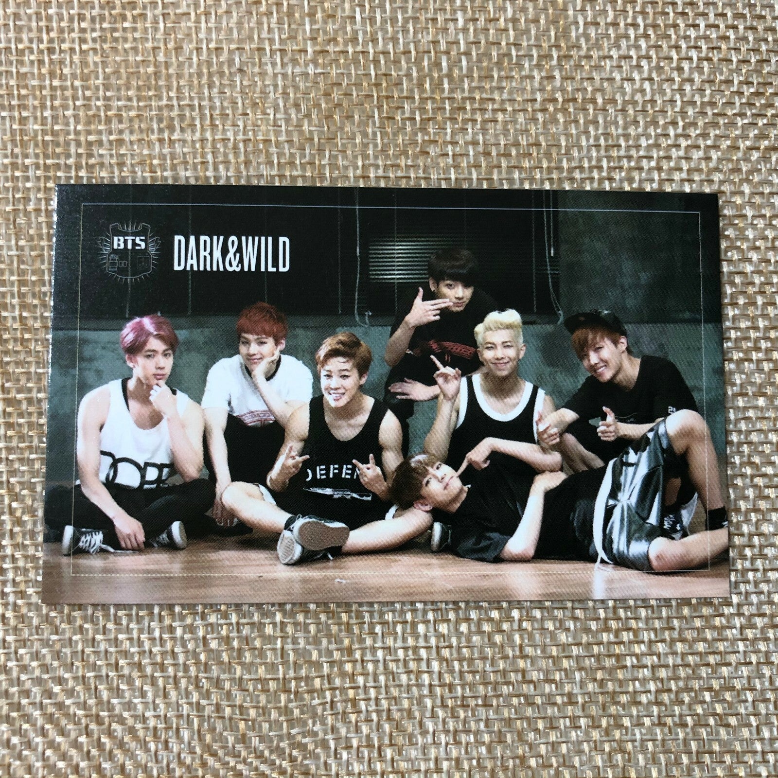 BTS Group #2[ Dark & Wild Official Photocard ] 1st Studio Album /NEW, RARE /+GFT