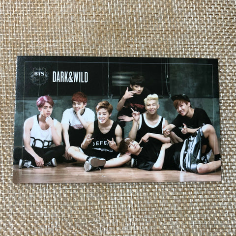 BTS Group #2[ Dark & Wild Official Photocard ] 1st Studio Album /NEW, RARE /+GFT