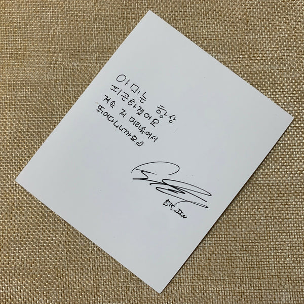 BTS JIN [ WINGS ] Official Polaroid Photocard, 2nd Album / New / Gift