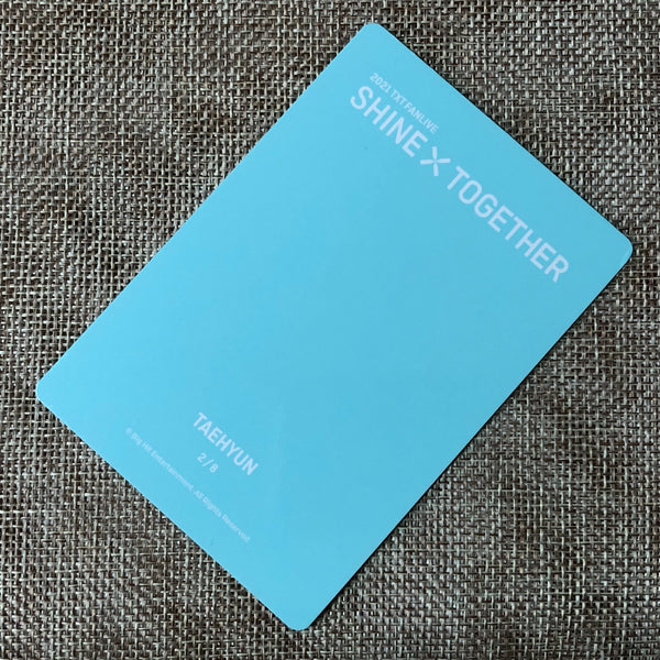 TXT TAEHYUN 2/8 [2021 Shine Together Fanlive] Official Mini Photocard / Gift