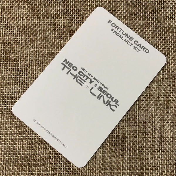 NCT 127 JUNGWOO #1 [NEO CITY : SEOUL THE LINK] Official Fortune Photocard / Gift