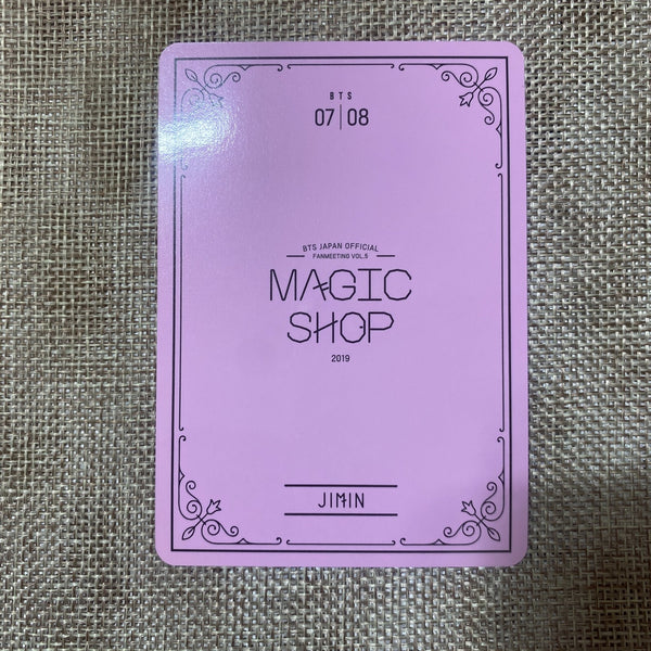 BTS JIMIN 7/8 [MAGIC SHOP Fan Meeting Japan] Official Mini Photocard / Gift