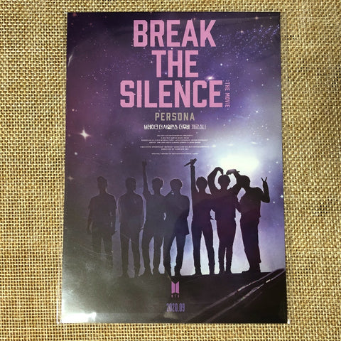 BTS Movie #2 [ Break The Silence ] Official Postcard / New / Gift