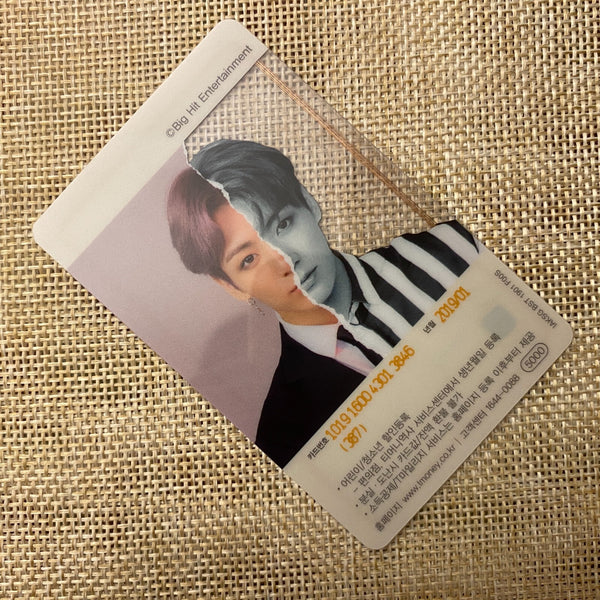BTS JUNGKOOK #1 [ 2019 CU T-Money Transparent ] Official Photocard / New / Gift