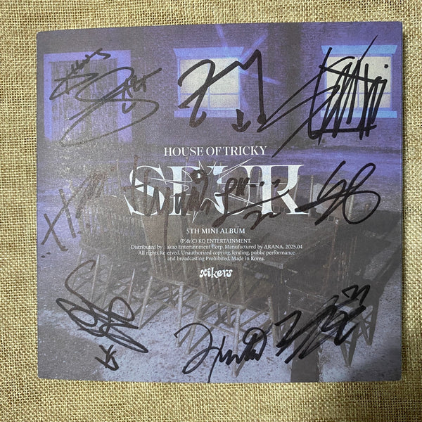 XIKERS All Members SIGNED Promo Album –Tricky House Spur / Message, Full Set,New