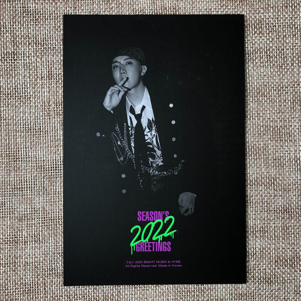BTS J-HOPE [ 2022 Season's Greetings ] Official Postcard / New / Gift