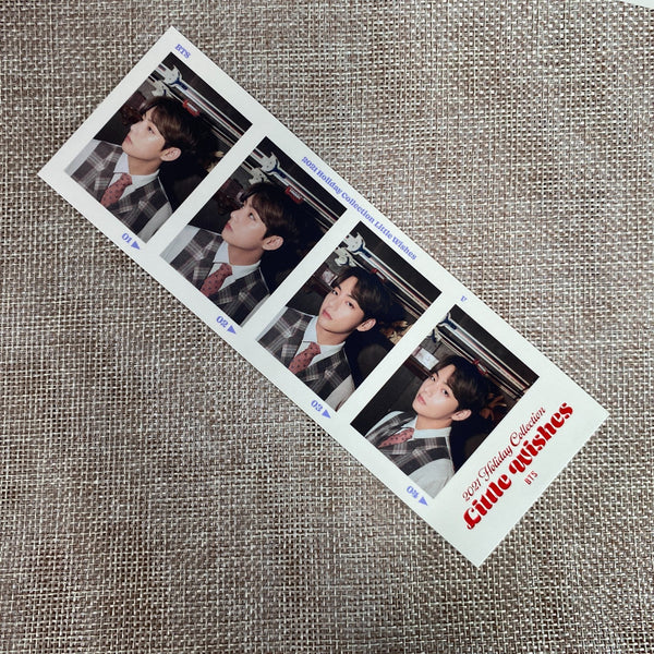 BTS V Taehyung [ 2021 Holiday Little Wishes ] Official 4 cut photocard /New /GFT