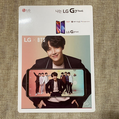 BTS J-HOPE [ LG x BTS G7 ThinQ ] Mini Poster Photocard / New, Rare / Gift