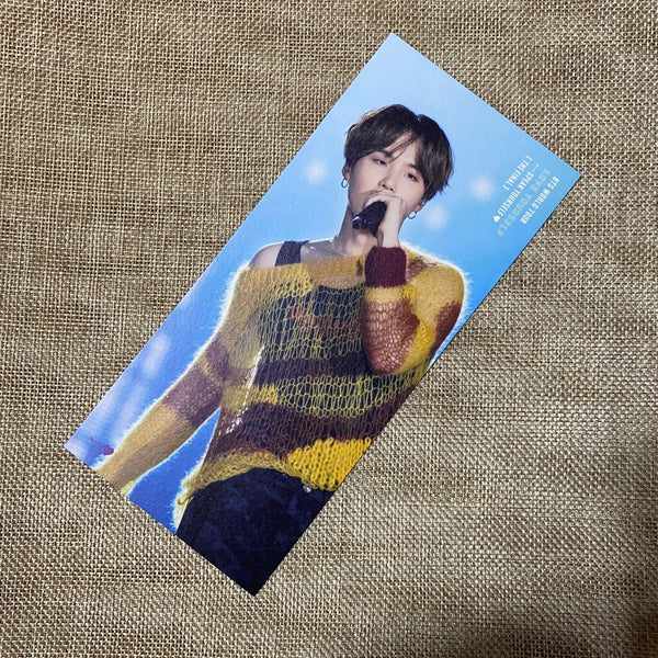 BTS SUGA [Speak Yourself Seoul The Final DVD] Official Bookmark / New, Rare /+G