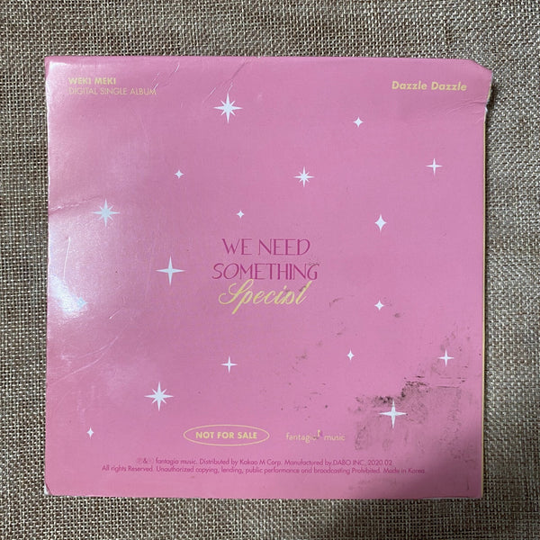 WEKI MEKI All Member SIGNED Promo Album Autographed [ Dazzle Dazzle ]  Used/+GFT