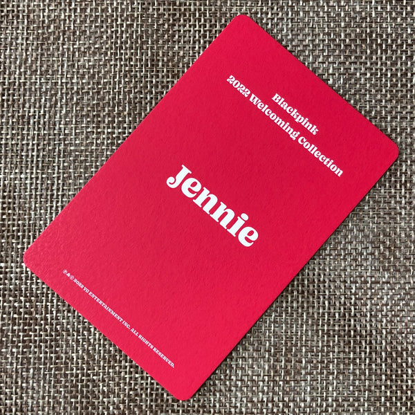 BLACKPINK JENNIE #6 [2022 Welcoming Collection] Official Photocard / New / Gift