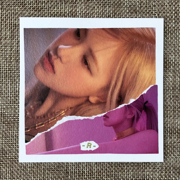 BLACKPINK ROSE #8 [ -R- ] Official Postcard, 1st Single / New / Gift