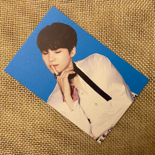 BTS SUGA 3/8 [Wings Tour Final Concert] Official Mini Photocard / New, Rare /+G