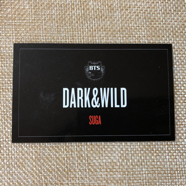 BTS SUGA [ Dark & Wild Official Photocard ] 1st Studio Album / NEW, RARE /+Gift