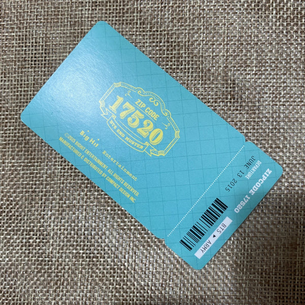 BTS V [ 2nd Muster 17520 ] Official Photocard Photo Ticket / New, Rare / Gift