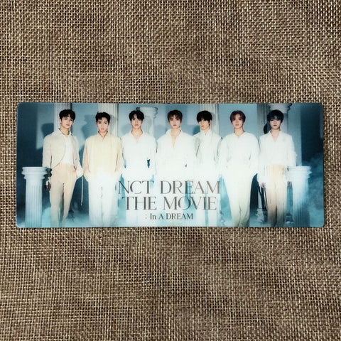 NCT DREAM GROUP [THE MOVIE : In A Dream] Official Lenticular Ticket Photocard
