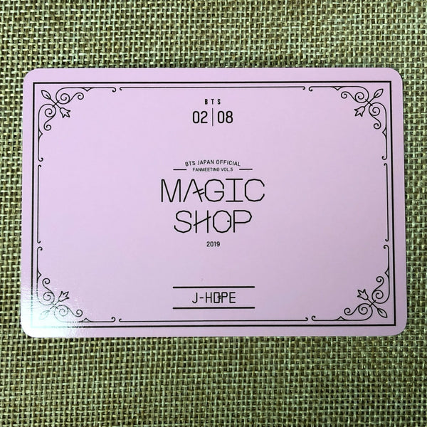 BTS J-HOPE 2/8 [MAGIC SHOP Fan Meeting Japan] Official Mini Photocard / Gift
