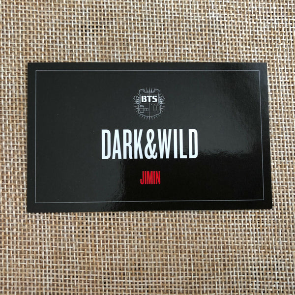 BTS JIMIN [ Dark & Wild Official Photocard ] 1st Studio Album / NEW, RARE /+Gift
