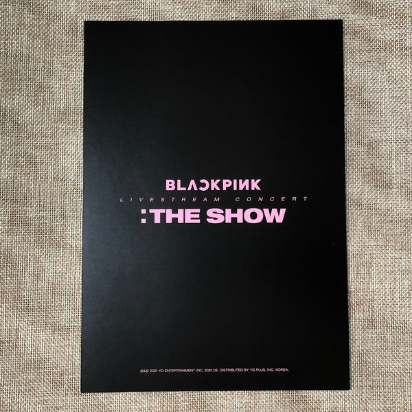 BLACKPINK JENNIE #1 [ THE SHOW DVD ] Official Postcard Poster / New / Gift