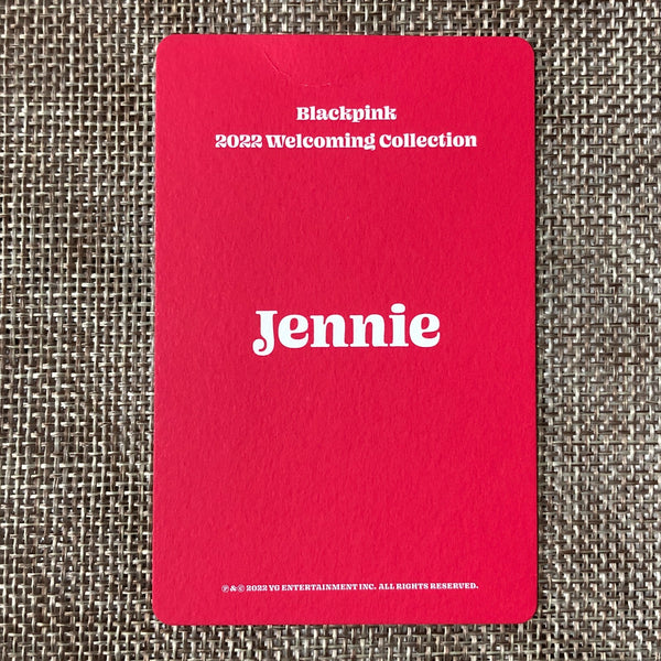 BLACKPINK JENNIE #3 [2022 Welcoming Collection] Official Photocard / New / Gift