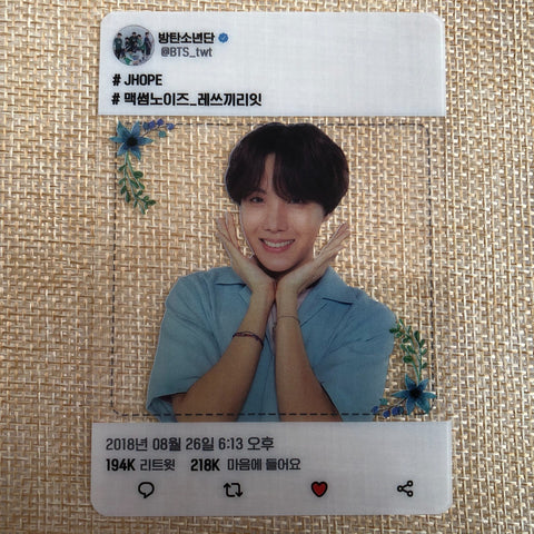 BTS J-HOPE [Love Yourself] Official Army Booth Transparent Photocard / Gift