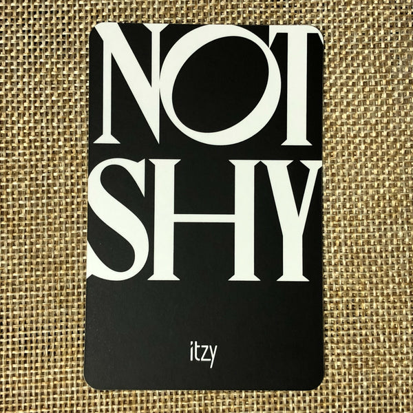 ITZY LIA YUNA [ NOT SHY ] Official Photocard, 3rd Mini Album / New / Gift