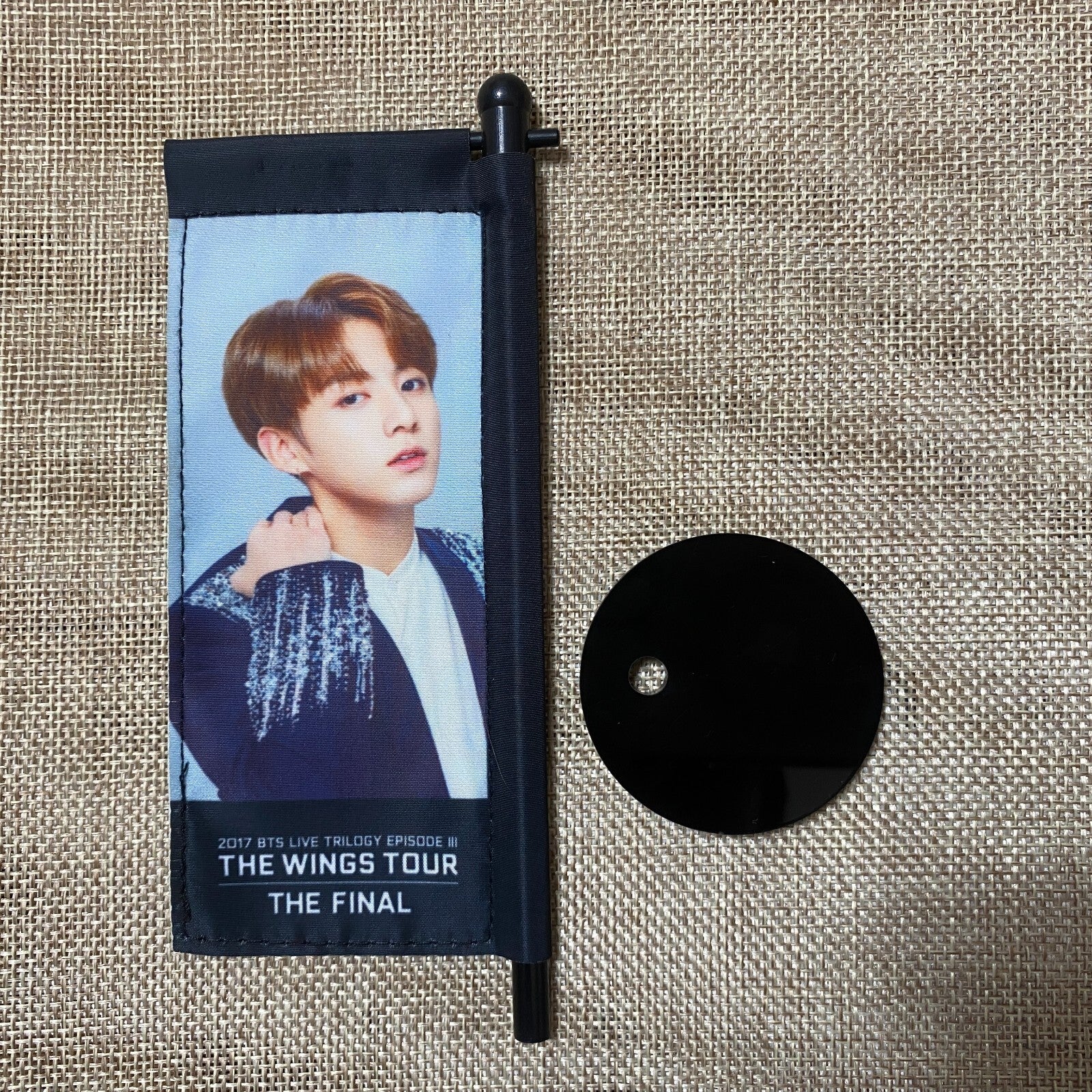 BTS JUNGKOOK [ 2017 THE WINGS TOUR FINAL ] Official Mini Flag / New, Rare / Gift