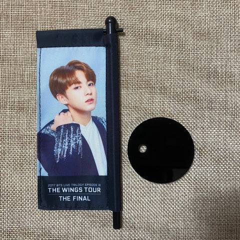BTS JUNGKOOK [ 2017 THE WINGS TOUR FINAL ] Official Mini Flag / New, Rare / Gift