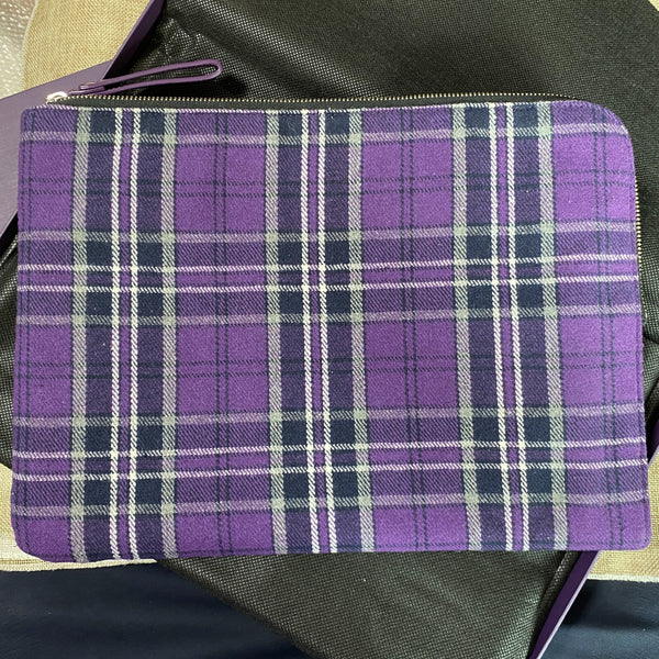 BTS x Starbucks 2020 / Tartan Check Pouch, Size Large / Official / New, Rare /+G