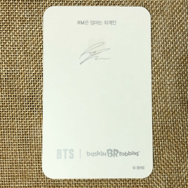 BTS RM [ Baskin Robbins Promo ] Official Limited Photocard / New / Gift
