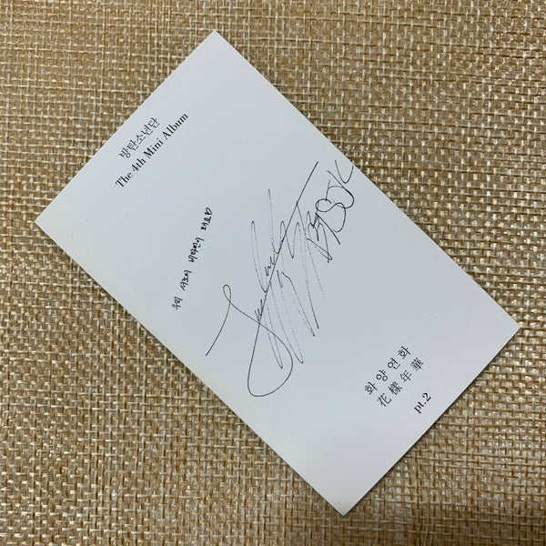 BTS JUNGKOOK [HYYH pt.2] Official Photocard, In the Mood 4th Mini Album / Gift