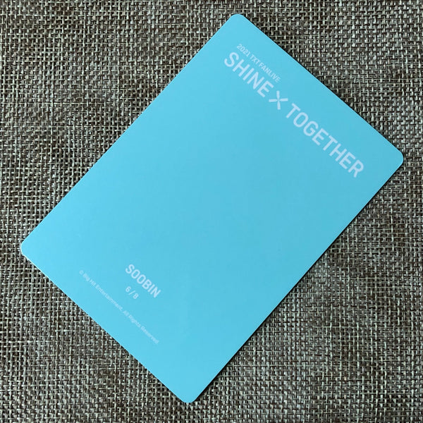 TXT SOOBIN 6/8 [2021 Shine Together Fanlive] Official Mini Photocard / Gift