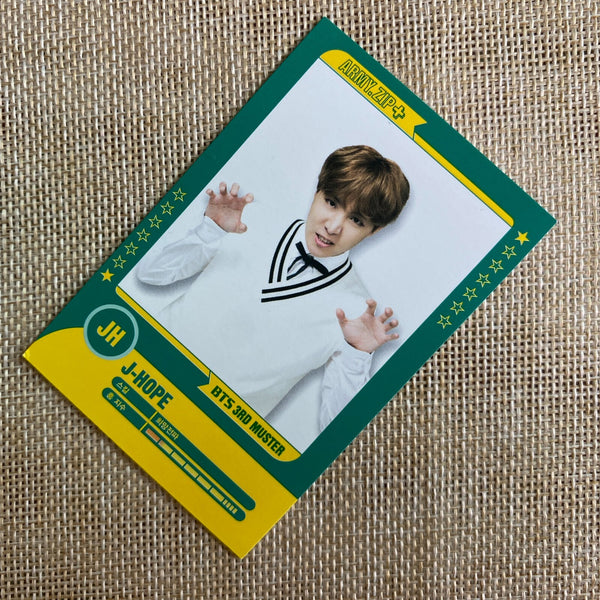 BTS J-HOPE 1/7 [3rd Muster ARMY.ZIP] Official Player Card Photocard / New / Gift
