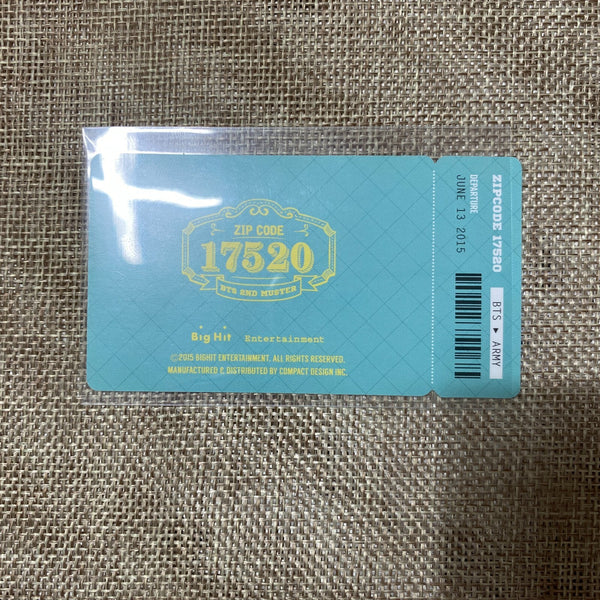 BTS SUGA [ 2nd Muster 17520 ] Official Photocard Photo Ticket / New, Rare / Gift