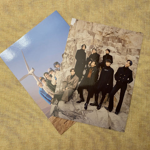 BTS GROUP [2021 Winter Package] Official Mini Poster Set (2ea) / New, Rare /+G