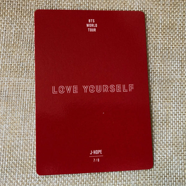 BTS J-HOPE 7/8 [World Tour Love Yourself Japan] Official Mini Photocard / Gift