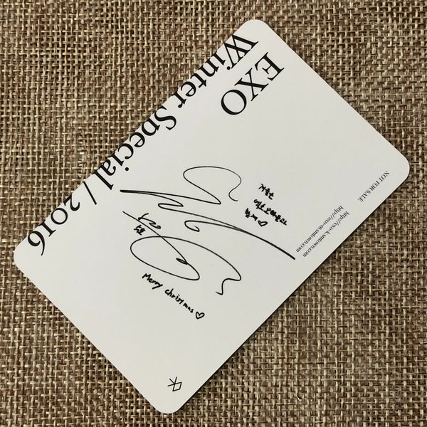 EXO SUHO [ 2016 Winter Special For Life ] Official Photocard / New, Rare / Gift
