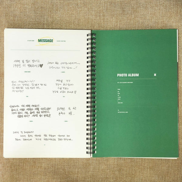 BTS [ 2019 Season's Greetings ] Official Diary Book Photobook / New, Rare / Gift