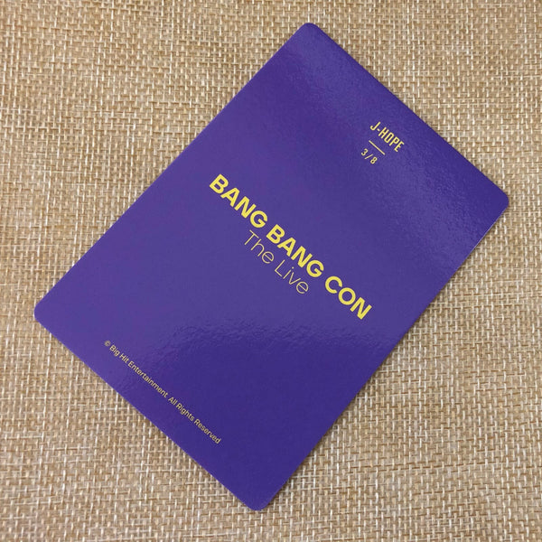BTS J-HOPE 3/8 [ BANG BANG CON The Live ] Official Mini Photocard / New / Gift