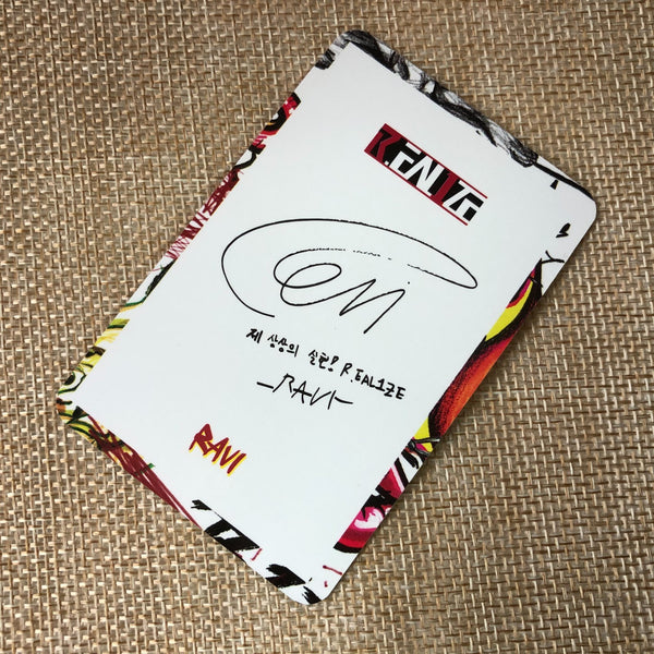 VIXX RAVI #2 [R.EAL1ZE] Official Photocard, Realize 1st Solo Album / New / Gift