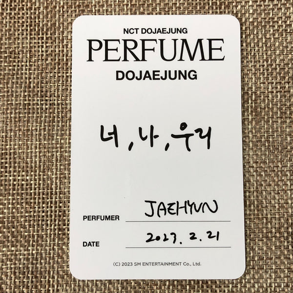 NCT DOJAEJUNG JAEHYUN [Perfume] Official Photocard, Photobook Ver. / New / Gift