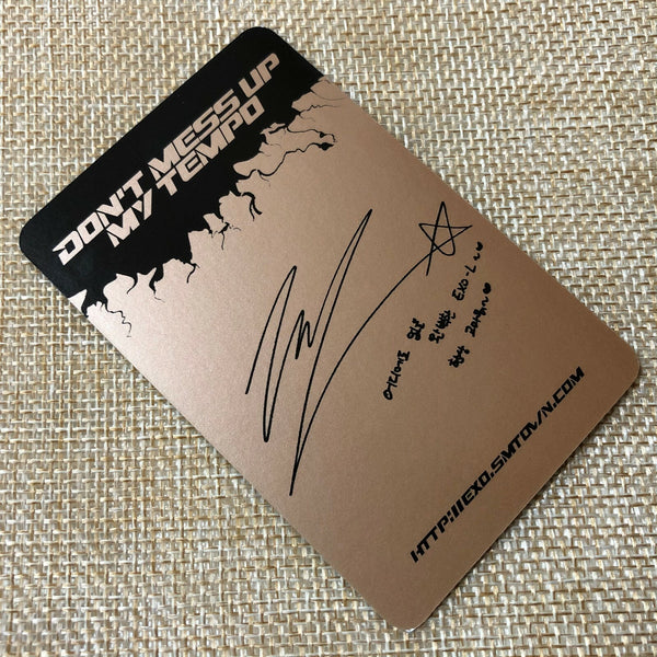 EXO CHEN [Don't mess up My Tempo] Official Photocard, Andante 5th Album / Gift